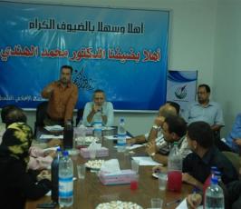 بالصور::الدكتور محمد الهندى عضو المكتب السياسى للجهاد الإسلامى يلتقى عددا من الإعلاميين