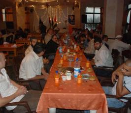 بالصور:: حركة الجهاد الاسلامى تنظم إفطارا للصحفيين الفلسطينيين بغزة