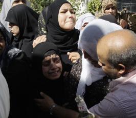عدسة « فلسطين اليوم » ترافق موكب تشييع ثلاثة شهداء من مجاهدي سرايا القدس بغزة