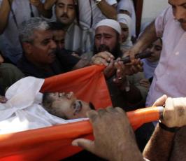 عدسة « فلسطين اليوم » ترافق موكب تشييع ثلاثة شهداء من مجاهدي سرايا القدس بغزة