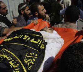 عدسة « فلسطين اليوم » ترافق موكب تشييع ثلاثة شهداء من مجاهدي سرايا القدس بغزة