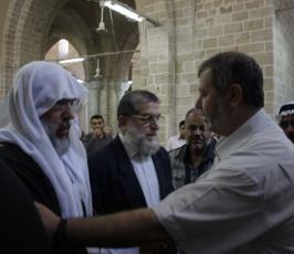 بالصورة قيادات الجهاد الاسلامي تشارك في تشييع ثلاثة شهداء من سرايا القدس