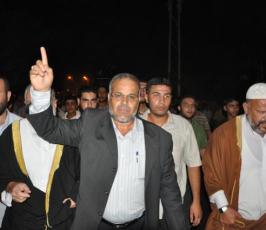 مسيرة جماهيرية لحركة الجهاد الإسلامي تنديدا بما يجري في المسجد الأقصى