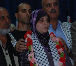 عدسة « فلسطين اليوم » ترصد مراسم إستقبال الاسيرة المحررة روضة حبيب