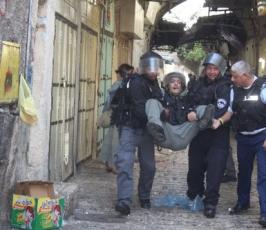 عدسة « فلسطين اليوم » ترصد اللحظات التي سبقت اعتقال الاحتلال للشيخ كمال الخطيب