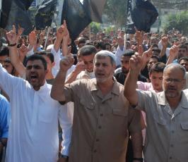بالصور:: مسيرة حاشدة نظمتها حركة الجهاد الاسلامى نصرة للمسجد الاقصى