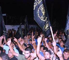 بالصور:: مسيرة حاشدة نظمتها حركة الجهاد الاسلامى نصرة للمسجد الاقصى بالوسطى