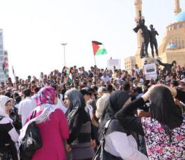 فلسطينيو « نهر البارد » يعتصمون في بيروت للإسراع بالإعمار 
