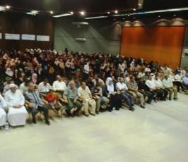 بالصور:: إحتفال دائرة العمل النسائى بحركة الجهاد الاسلامى بالمحررتين الزق وحبيب بمركز رشاد الشوا