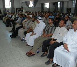 بالصور::ندوة ثقافية بعنوان « استشهاد الشقاقي نصرة للقدس ودعم للوحدة » بالنصيرات