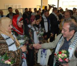 عدسة « فلسطين اليوم » تواكب مراسم استقبال نخبةً من الفنانين السوريين في خان يونس