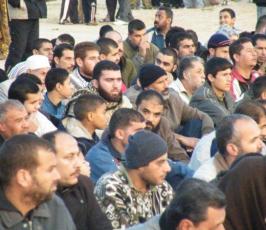 صور صلاة العيد في العراء التي دعت إليها حركة الجهاد الإسلامي غرب خان يونس‏