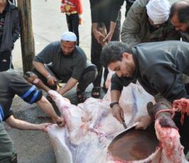 بالصور: الغزيون يضحون رغم الحصار وغلاء الأسعار