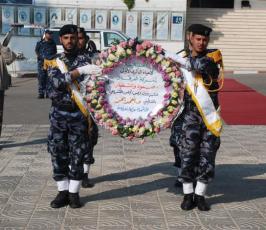 بالصور:: الشرطة الفلسطينية تحيي ذكرى أبنائها الشهداء بالذكرى السنوية الاولى للحرب على غزة