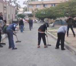 الرابطة الاسلامية تطلق حملة تنظيف مشافى القطاع