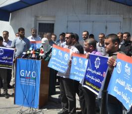 صحفيو غزة يتضامنون مع إخوانهم المعتقلين في سجون الاحتلال