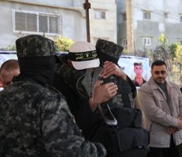 سرايا القدس تنظم مسيراً عسكرياً لعرس الشهيد كامل قريقع بغزة (30)
