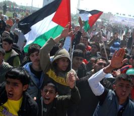 مسيرات حاشدة بذكرى يوم الارض الفلسطينى بشمال قطاع غزة