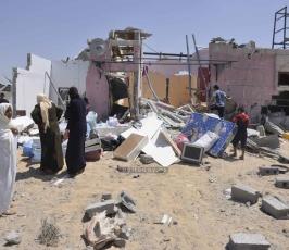 الدمار فى مدينة رفح جراء العدوان الاسرائيلى على القطاع2014