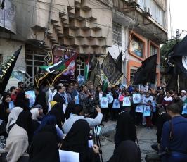 وقفة احتفال بالافراج عن الاسيرة لينا الجربونى ‫(38863370)‬ ‫‬