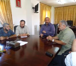 الجهاد غرب غزة تزور وزير الشباب والرياضة ورئيس بلدية غزة