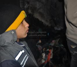 حريق منزل عائلة ضهير