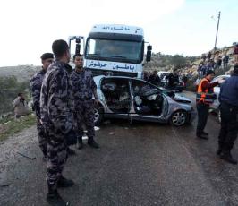 خاص فلسطين اليوم..حادث سير مروع غرب رام الله يودي بحياة ثلاث مواطنات