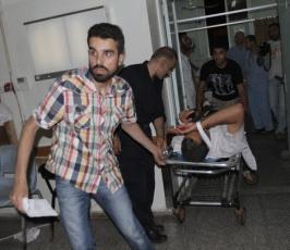 إصابات فى قصف صهيونى شرس على مناطق متفرقة بقطاع غزة
