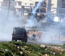 خاص فلسطين اليوم. إصابات ومواجهات أمام معتقل "عوفر" قرب رام الله