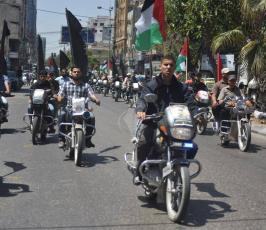  الجهاد تنظم مسيرة دراجات نارية  دعماً للأسرى ‫(39911944)‬ ‫‬