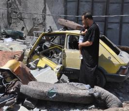  قصف منازل المواطنين وتدمرها بالكامل لليوم العاشر على التوالي