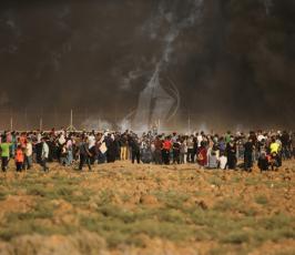 مسيرة العودة على حدود القطاع بعد مرور 100 يوم على المسيرة  (30).JPG