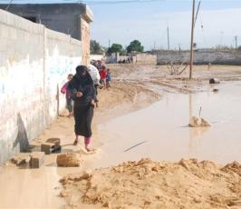 عدسة « فلسطين اليوم  » تلتقط صورًا لكارثة المغراقة