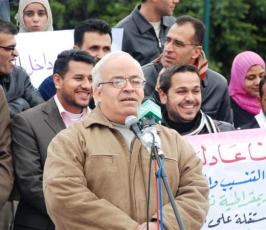عدسة « فلسطين اليوم » تشارك الإعلاميين في اعتصامهم للمطالبة بإصلاح النقابة