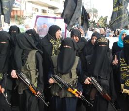 تقرير مصور:: مسيرة نسائية لحركة الجهاد نصرة للقدس بمدينة غزة