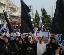 تقرير مصور:: مسيرة نسائية لحركة الجهاد نصرة للقدس بمدينة غزة