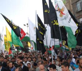 بالصور: الآلاف من أنصار قوى المقاومة يتظاهرون في دمشق نصرةً للأقصى