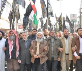 بالصور: حركة الجهاد تنظم مسيرة جماهيرية حاشدة نصرة للأقصى والمقدسات