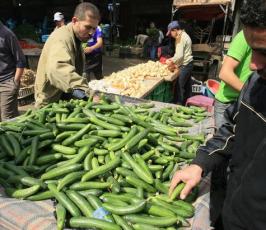 بالصور : جولة في سوق الخضار لمدينة غزة 