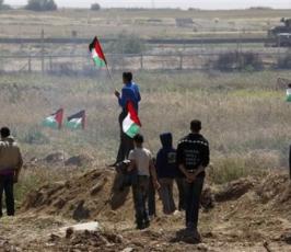بالصور: مظاهرات على الحدود مع غزة إحياءُ ليوم الأرض