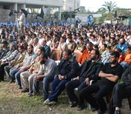 بالصور::حركة الجهاد الاسلامى تنظم مهرجان الوفاء للأقصى وللشهداء بالوسطى