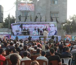 بالصور::حركة الجهاد الاسلامى تنظم مهرجان الوفاء للأقصى وللشهداء بالوسطى