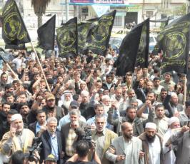 بالصور:الجهاد تنظم مسيرة حاشدة دعما للأسرى ورفضا لقرار التهجير بخانيونس