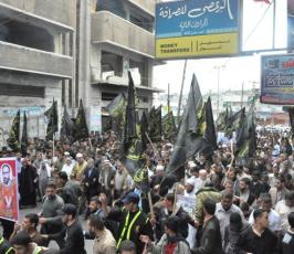 بالصور:الجهاد تنظم مسيرة حاشدة دعما للأسرى ورفضا لقرار التهجير بخانيونس