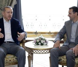 بالصور : القمة الثلاثة « أردوغان الأسد  » حمد " في تركيا 