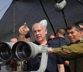 بالصور : ماذا يفعل نتنياهو واشكنازي عند الحدود الشمالية لفلسطين