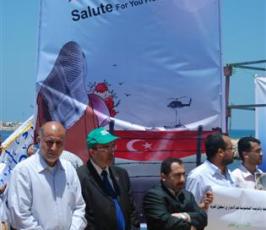 بالصور..وقفة تضامنية للإعلاميين في غزة مع ضحايا أسطول الحرية