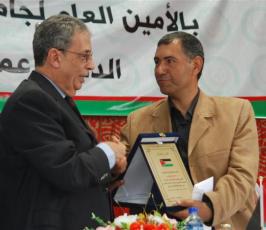 عدسة «  فلسطين اليوم  » ترافق عمر موسي بجولته للمناطق المدمرة بقطاع غزة