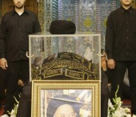 بالصور : السيد حسن نصر الله في وداع العلامة محمد حسين فضل الله