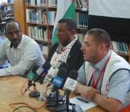 بالصور: مؤتمر لوفد أطباء سودانيبن  بمستشفى الشفاء بغزة 